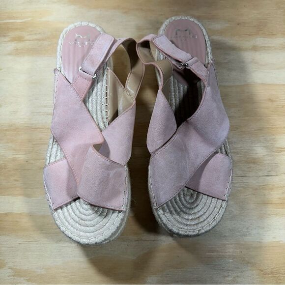 Marc Fisher Pink Espadrille Wedge Sandals Women’s Size 11 - Picture 4 of 9